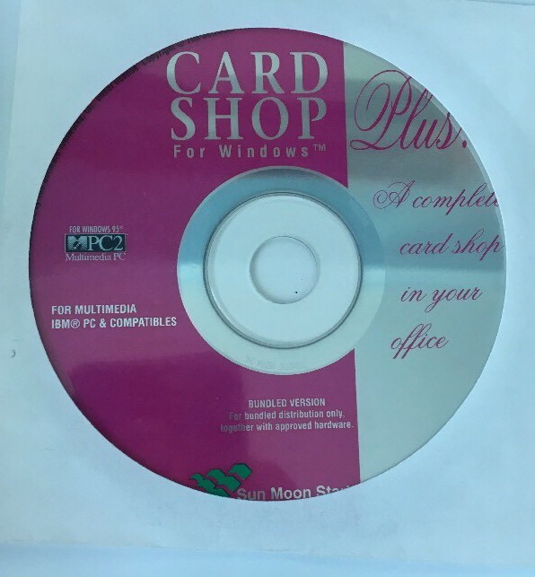 Card Shop For Win 95,IBM & PC 1993Complete Card Shop For Your Office-TESTED-RARE