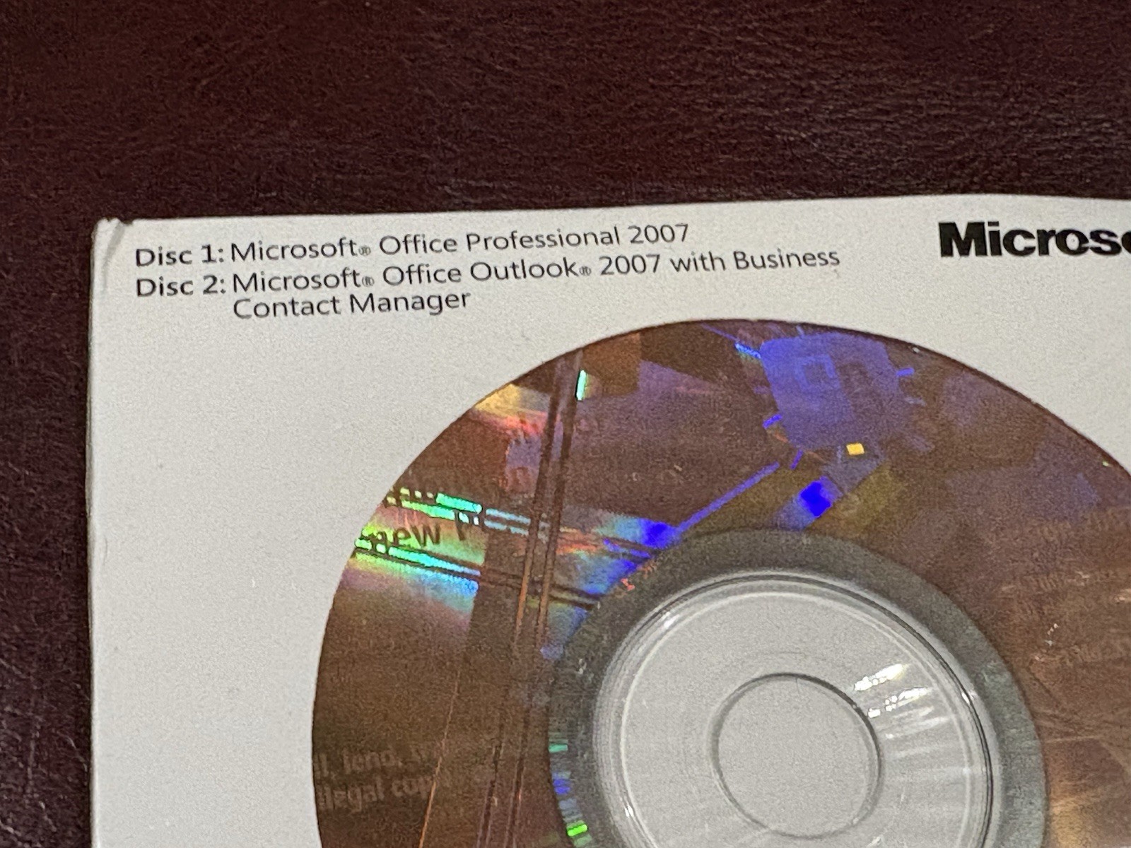 Microsoft Office 2007 Professional Full Version + Outlook MS Pro NEW SEALED Rare