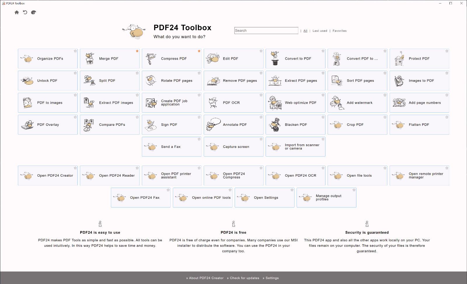 PDF 24 | PDF Creator/Editor | Windows | Manuals Included