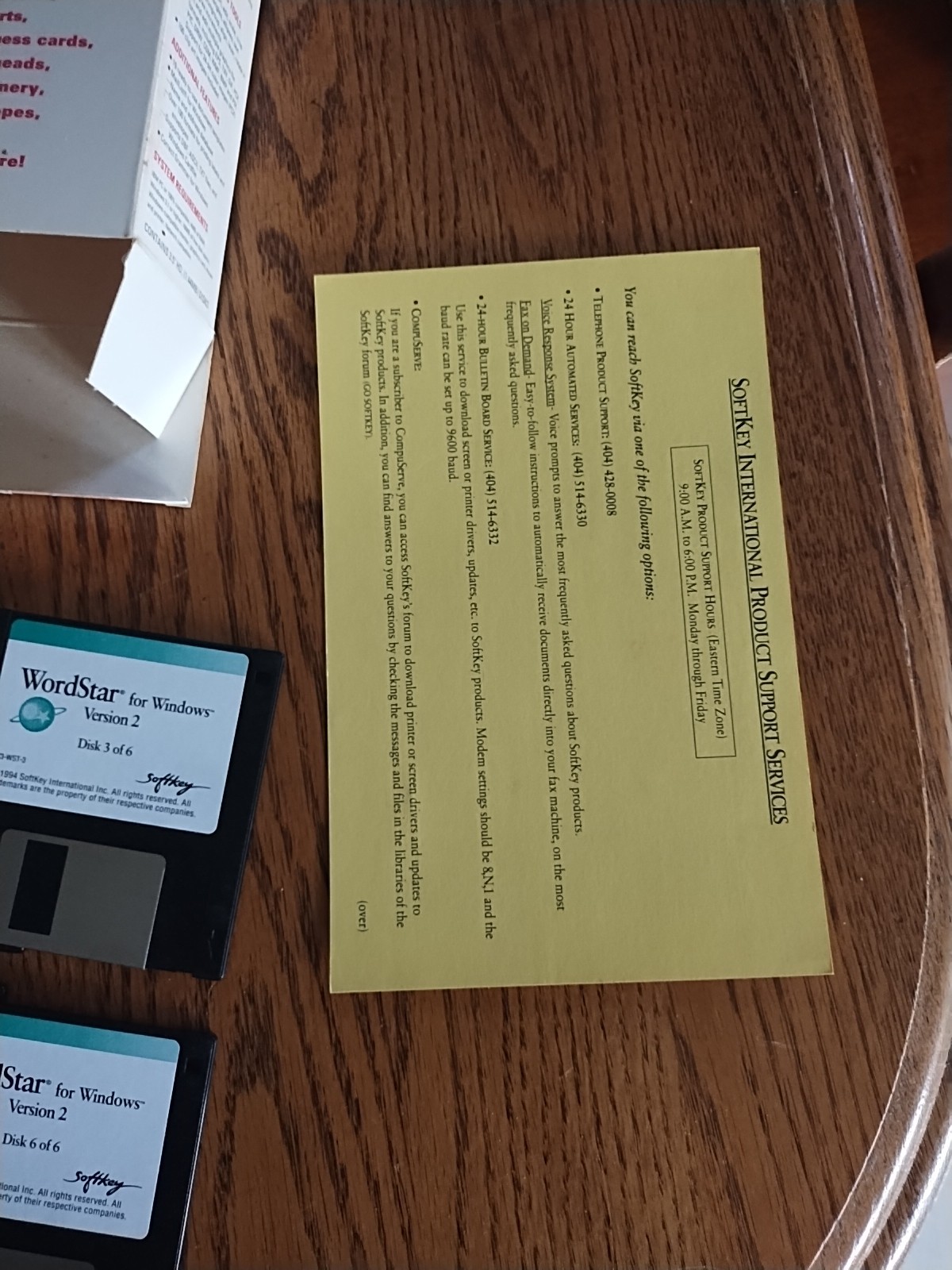 Vtg 1994 WordStar For Windows Version 2 Word Processing Publishing Office Max