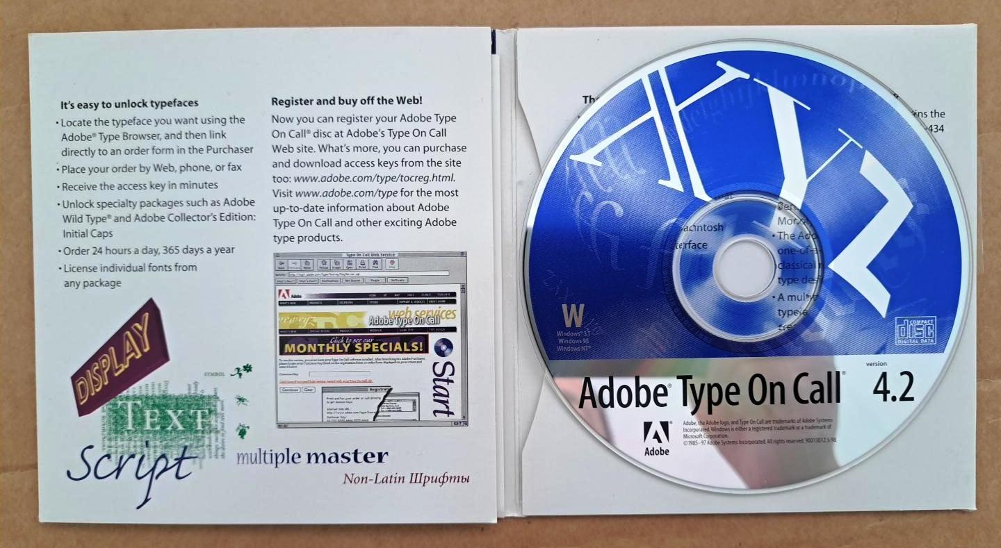 Adobe Type On Call Version 4.2 Retail Full Version for Windows w/ License