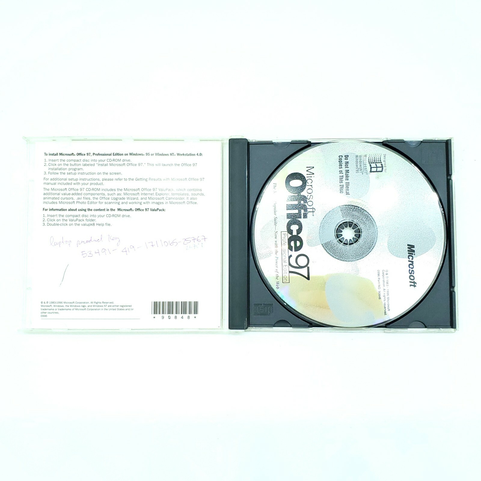 Microsoft Office 97 Pro Professional Edition Full Version with CD Key