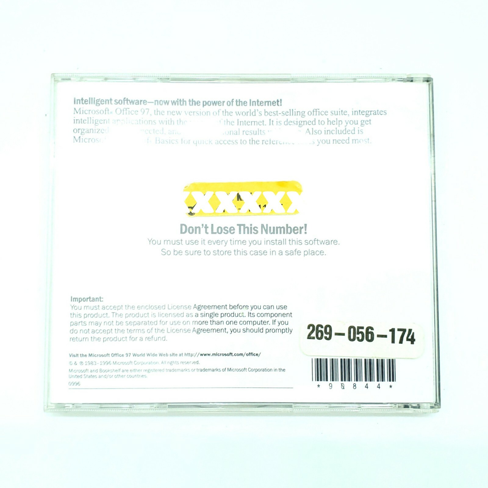 Microsoft Office 97 Pro Professional Edition Full Version with CD Key