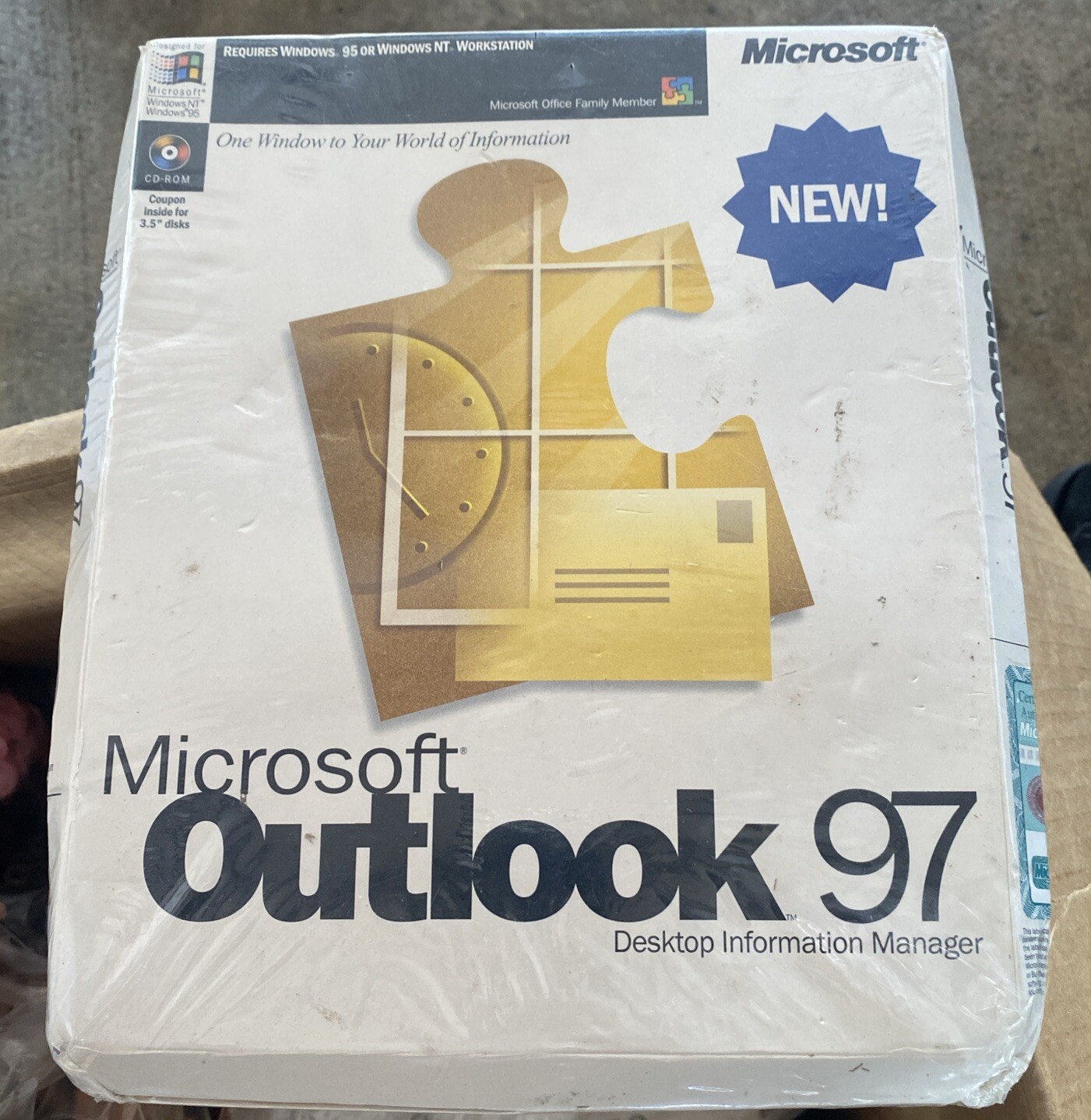 Microsoft Outlook 97 New sealed!! Rare!!! Free Shipping!!