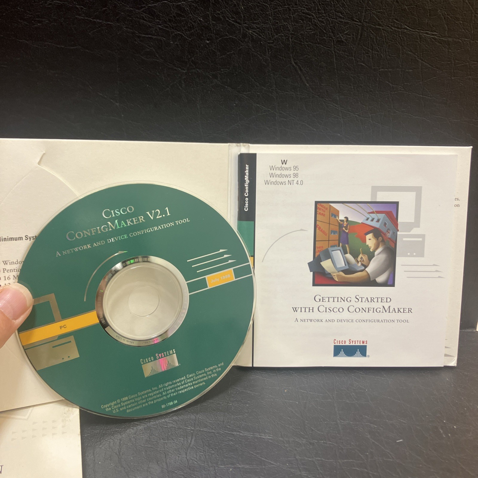 Lot Of 4 Mcintosh Windows Desk, Software, Documentation, Cisco, Photo Shop (A2)