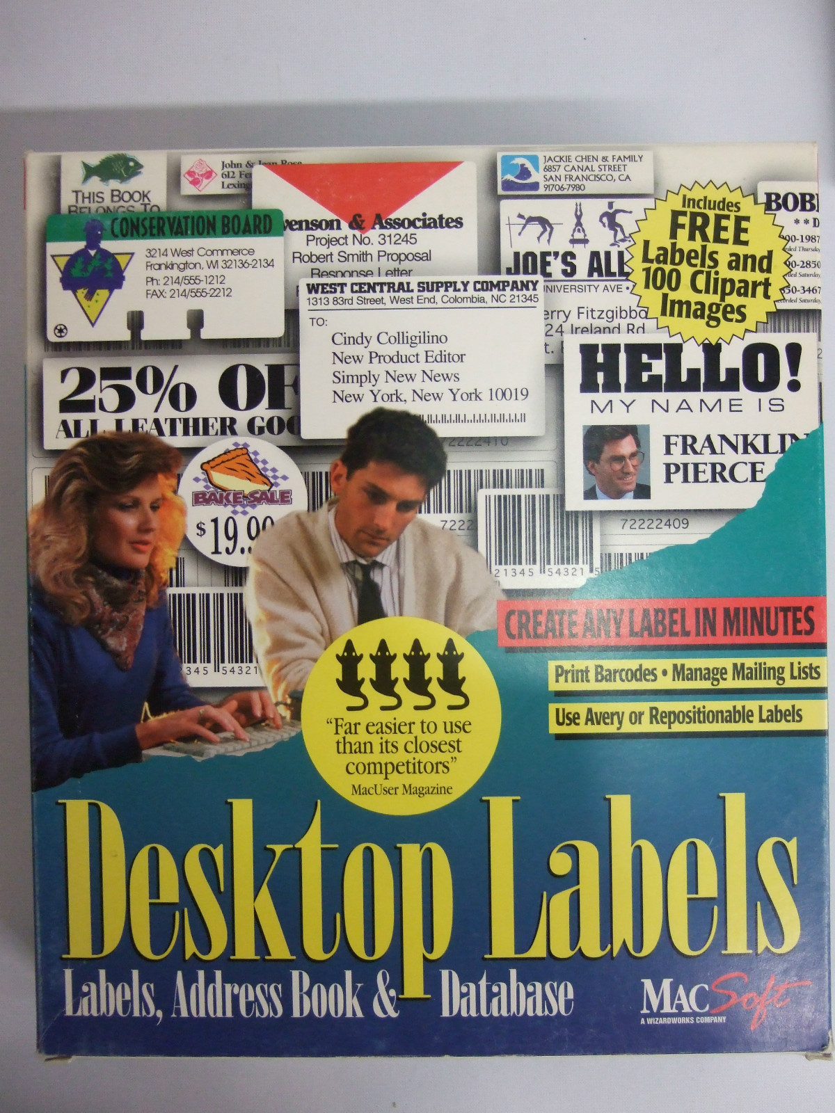 Desktop Labels; Labels, Address Book & Database