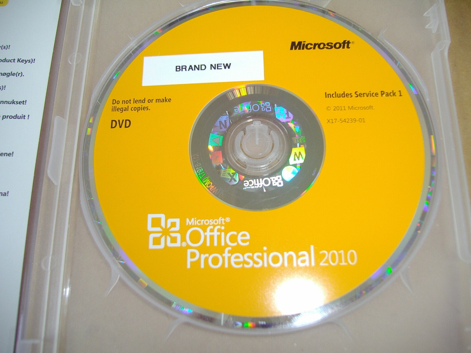 Microsoft Office 2010 Professional Licensed for 2 PCs Full w/DVD MS Pro =NEW=