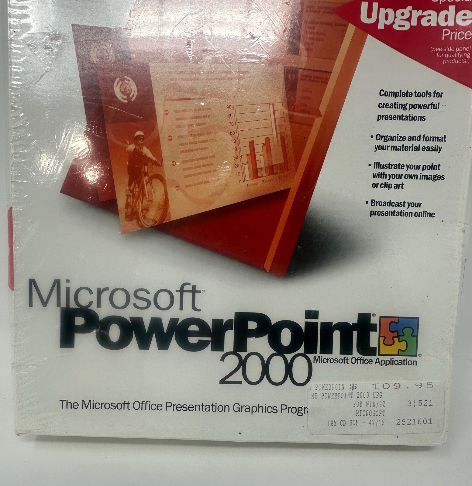 Brand New Sealed Microsoft Power Point 2000