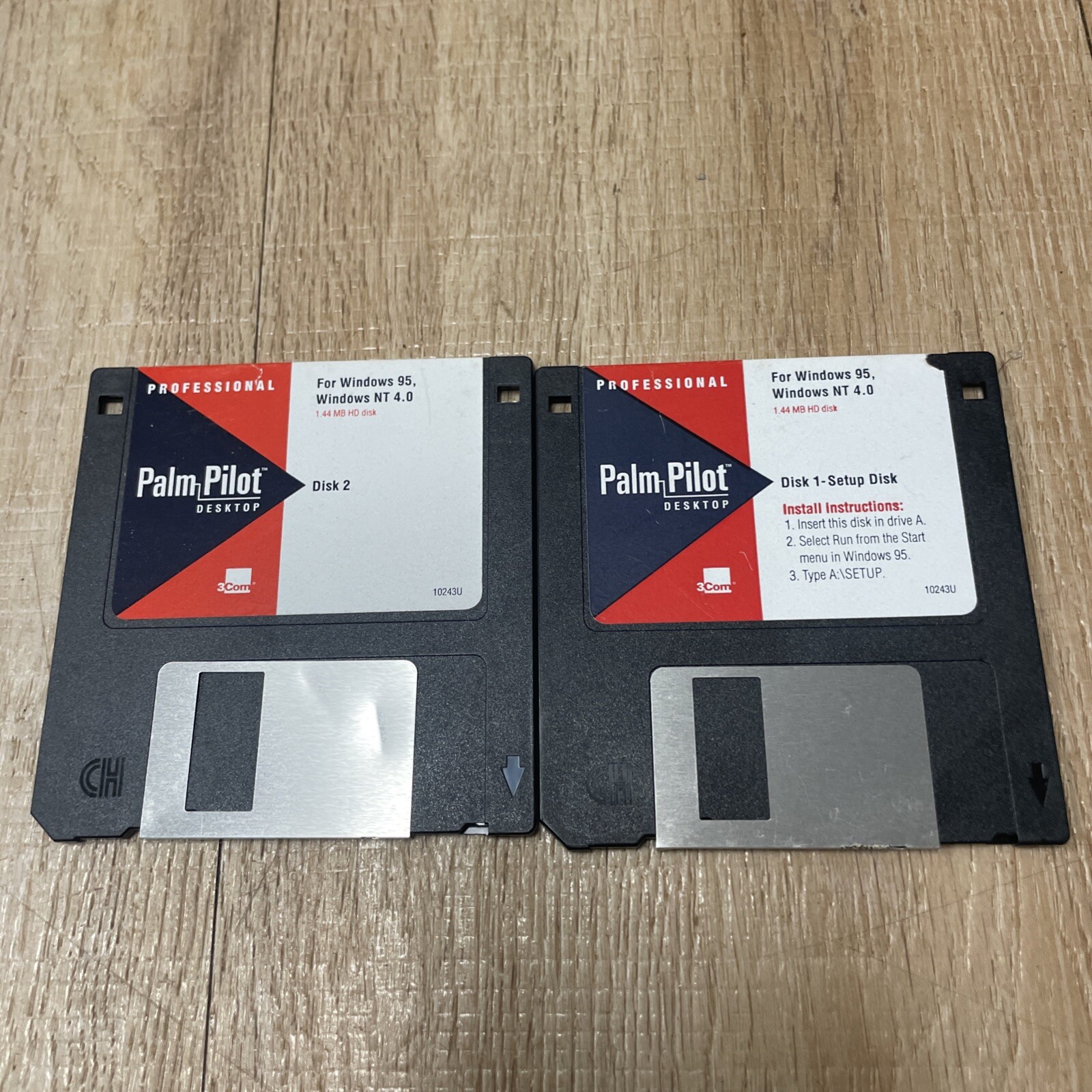 Palm Pilot Desktop Software Floppy Drives 2 Windows 95 & NT Very Rare Software