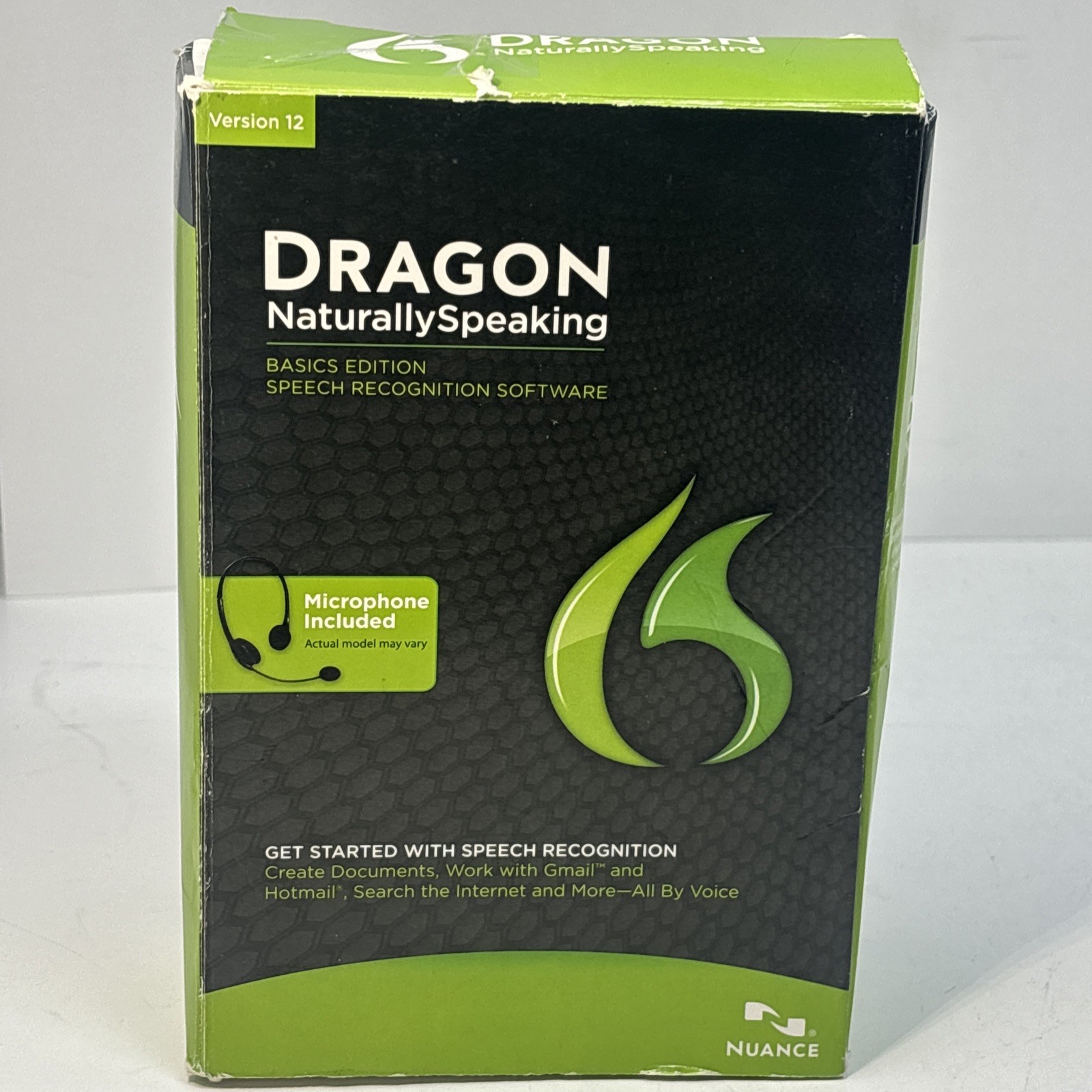 Nuance Dragon NaturallySpeaking 12 Basic Speech Recognition Software – NEW OPEN