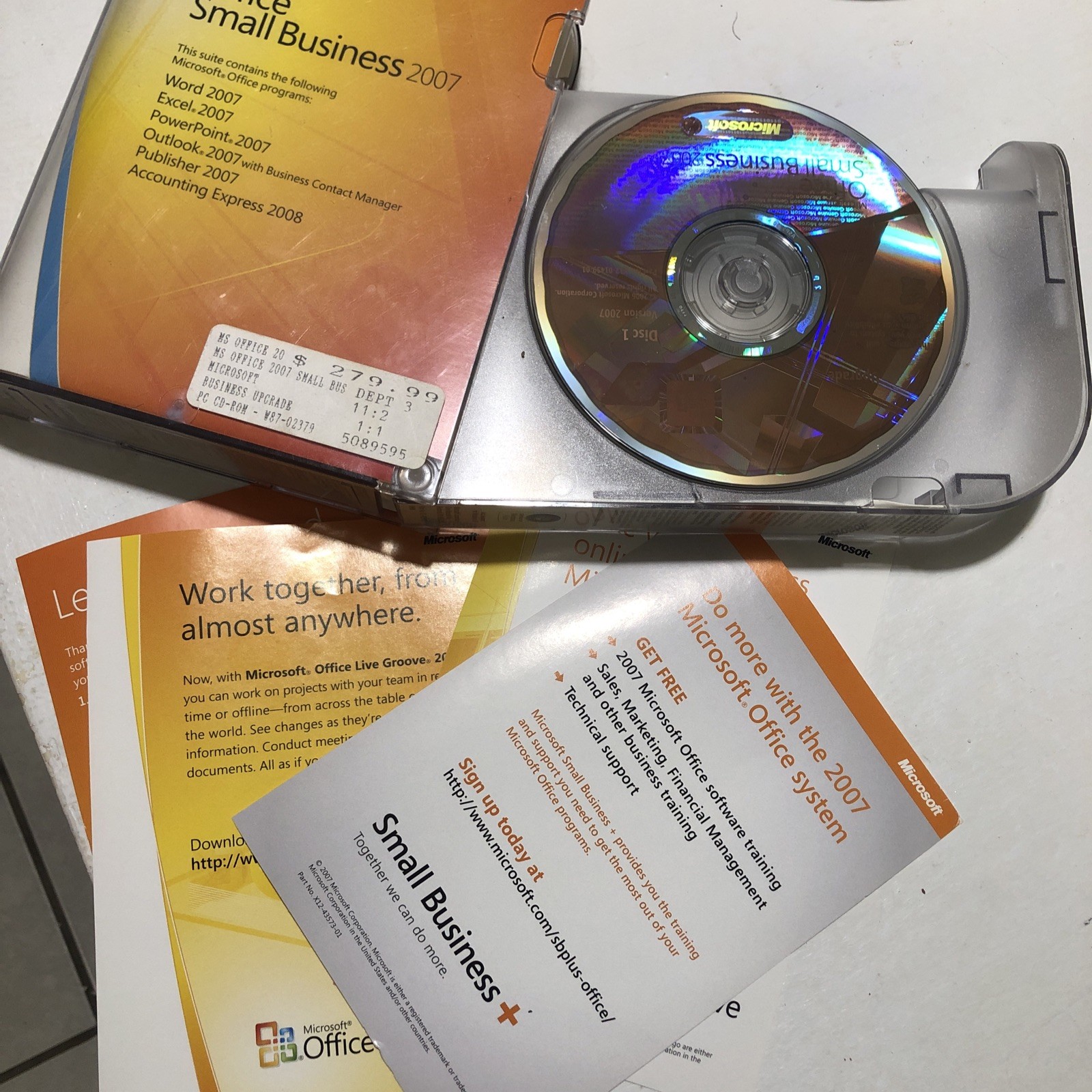 Microsoft Office Small Business 2007 Upgrade Word, Excel, PowerPoint, Outlook