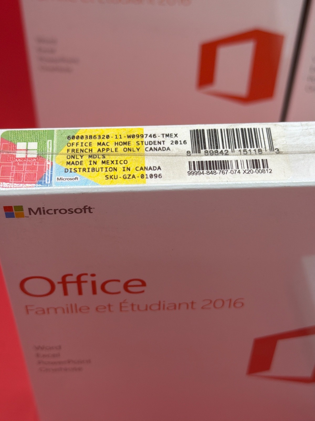 Microsoft Office 2016 Home and Student Edition Mac GZA-01096 SEALED NEW