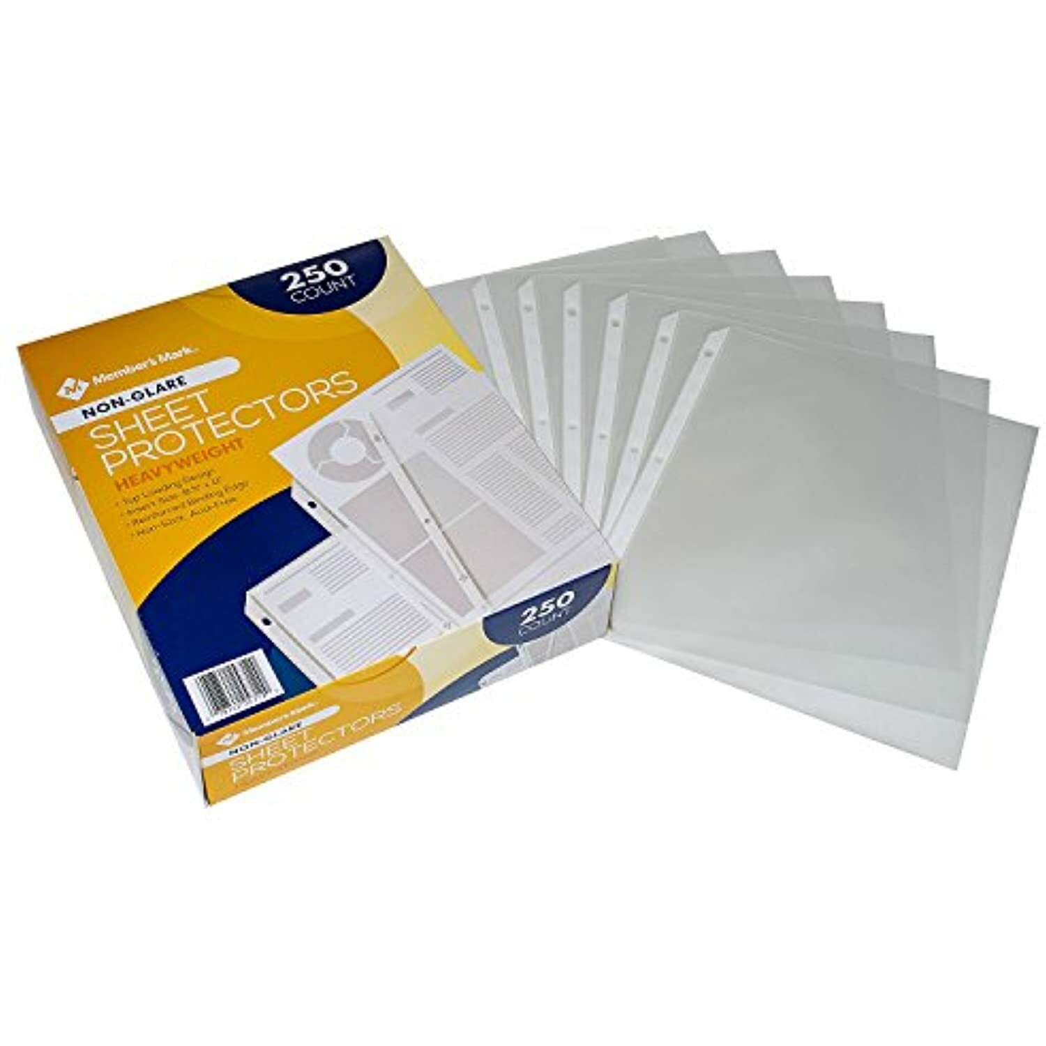 Member’s Mark Heavyweight Sheet Protectors, Clear (250 ct.)