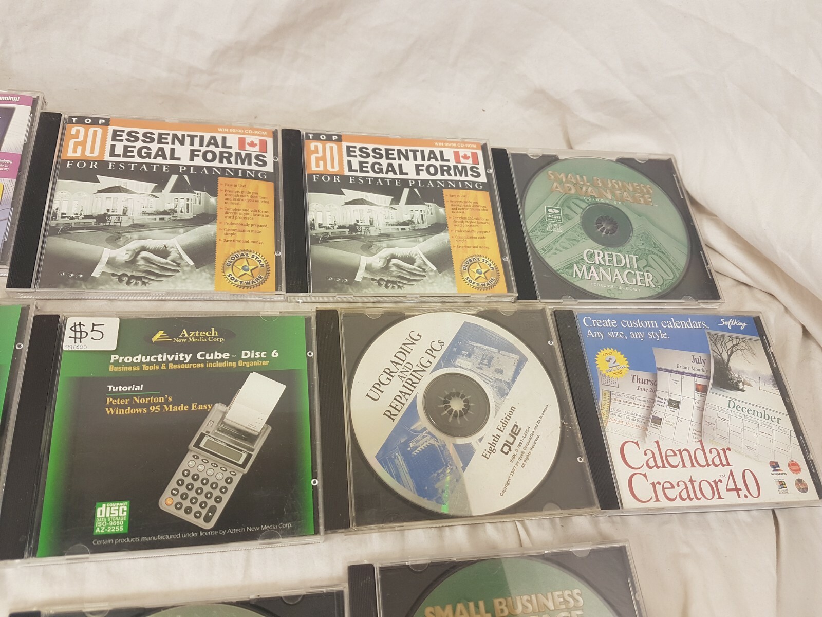 LOT OF 17 Aztech Productivity Cube & MORE Business Resources PC 90s vintage