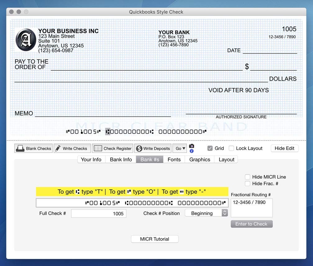 – Windows & Mac Check Printing Software