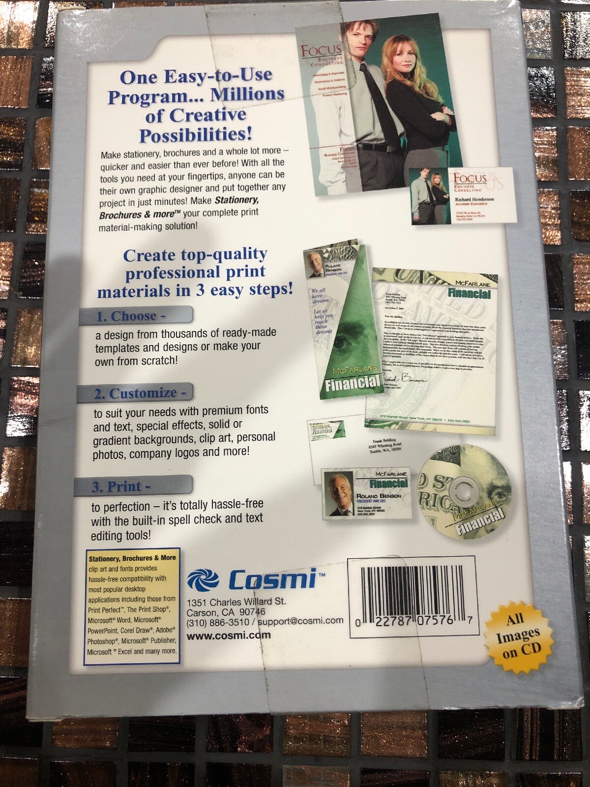 Cosmi Stationary Brochures And More Cd Rom