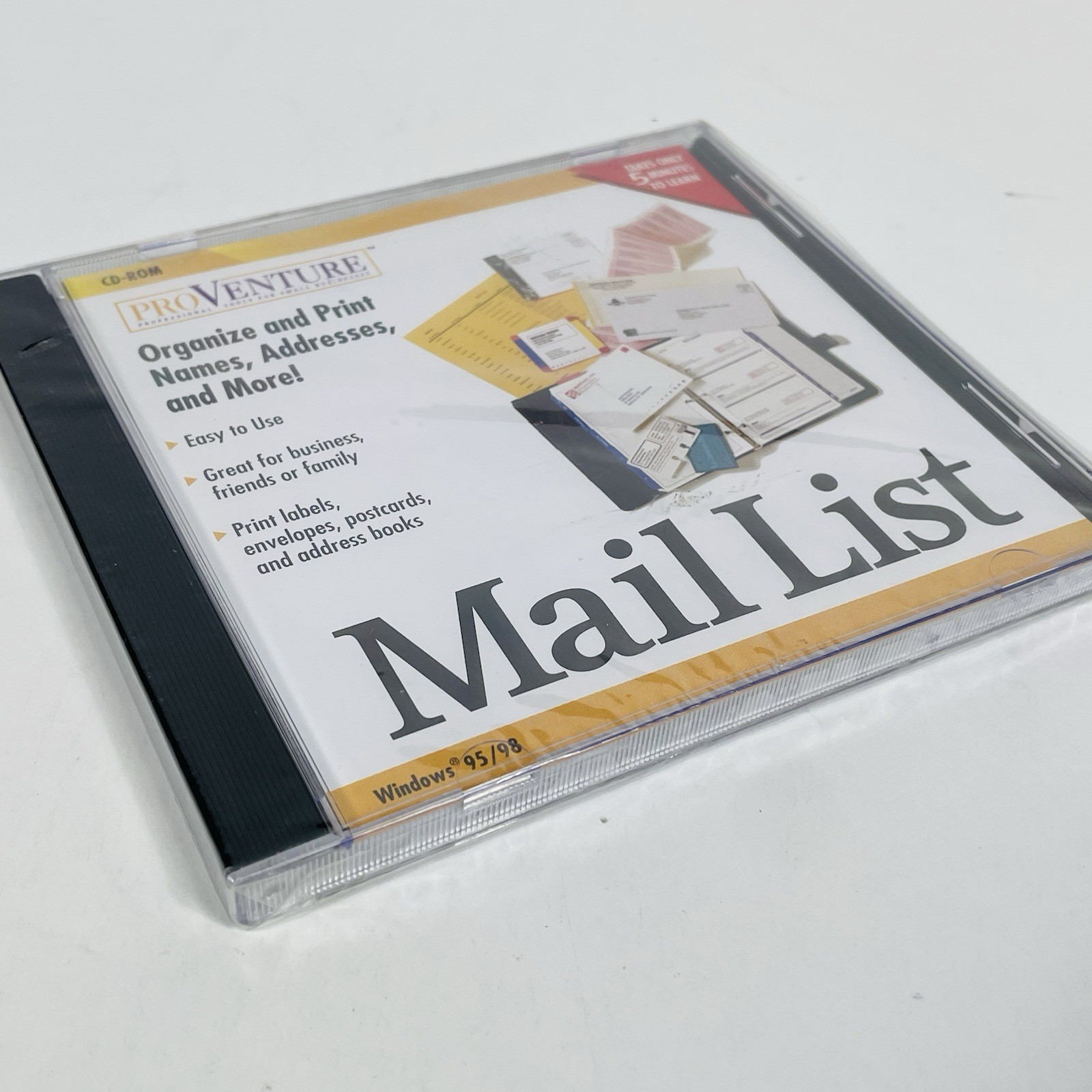Pro Venture Mail List 1999 CD-ROM for Windows 95/98