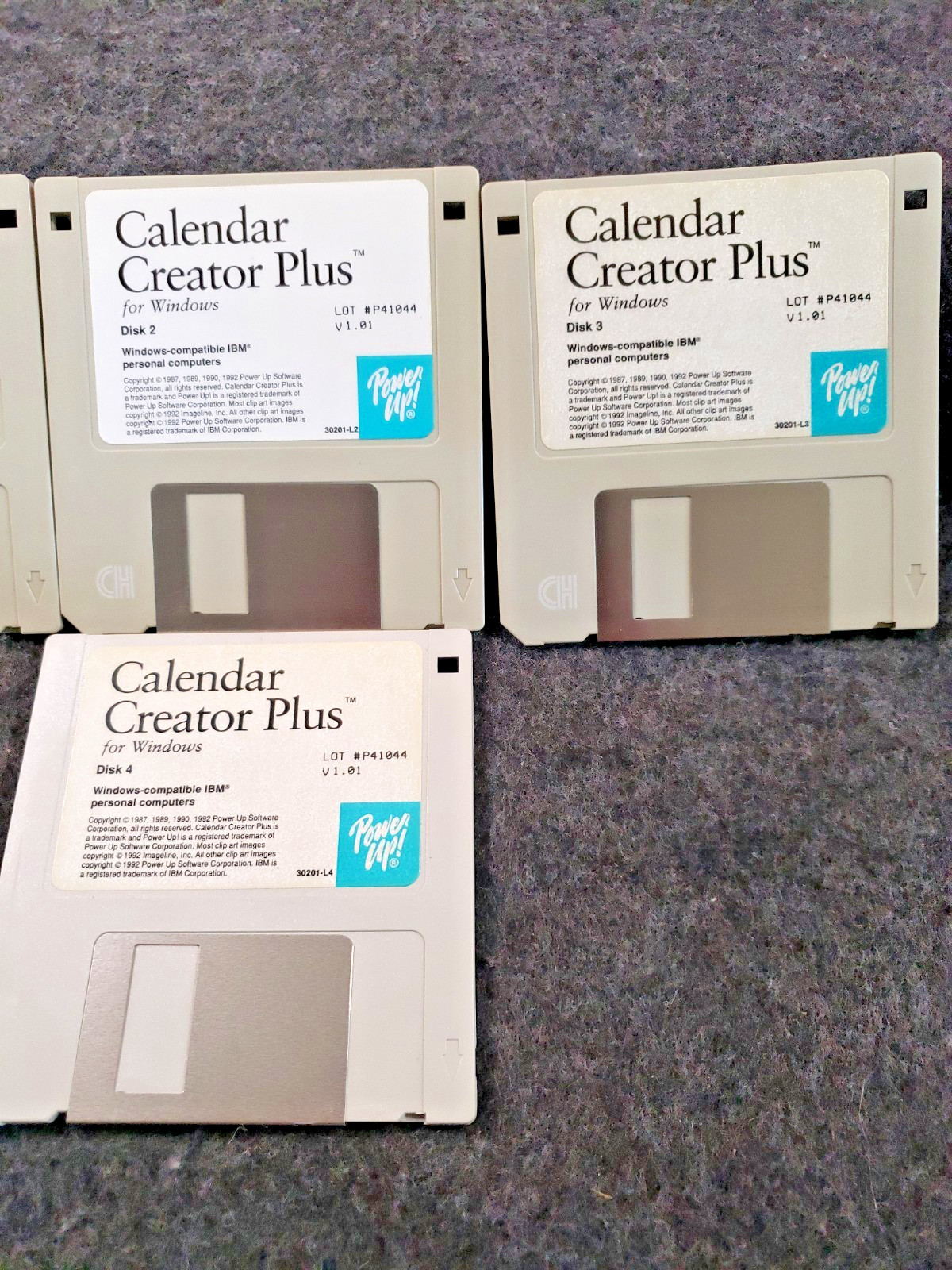 Vintage Spinnaker Calendar Creator Plus Version 1 for Windows 3.1 (C19B2)
