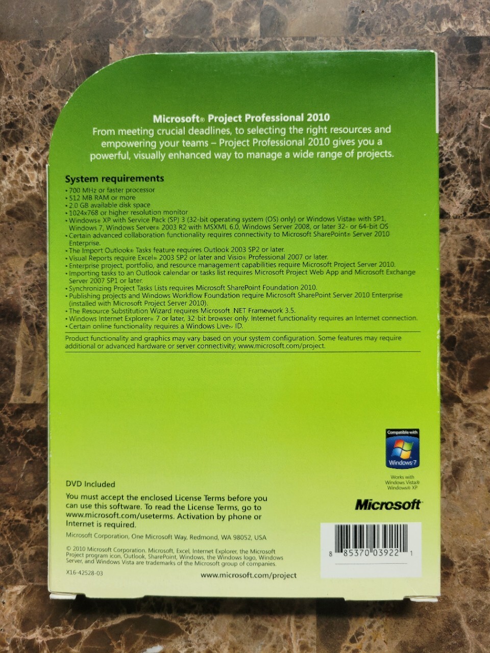 Genuine Microsoft Project Professional 2010 Full Version