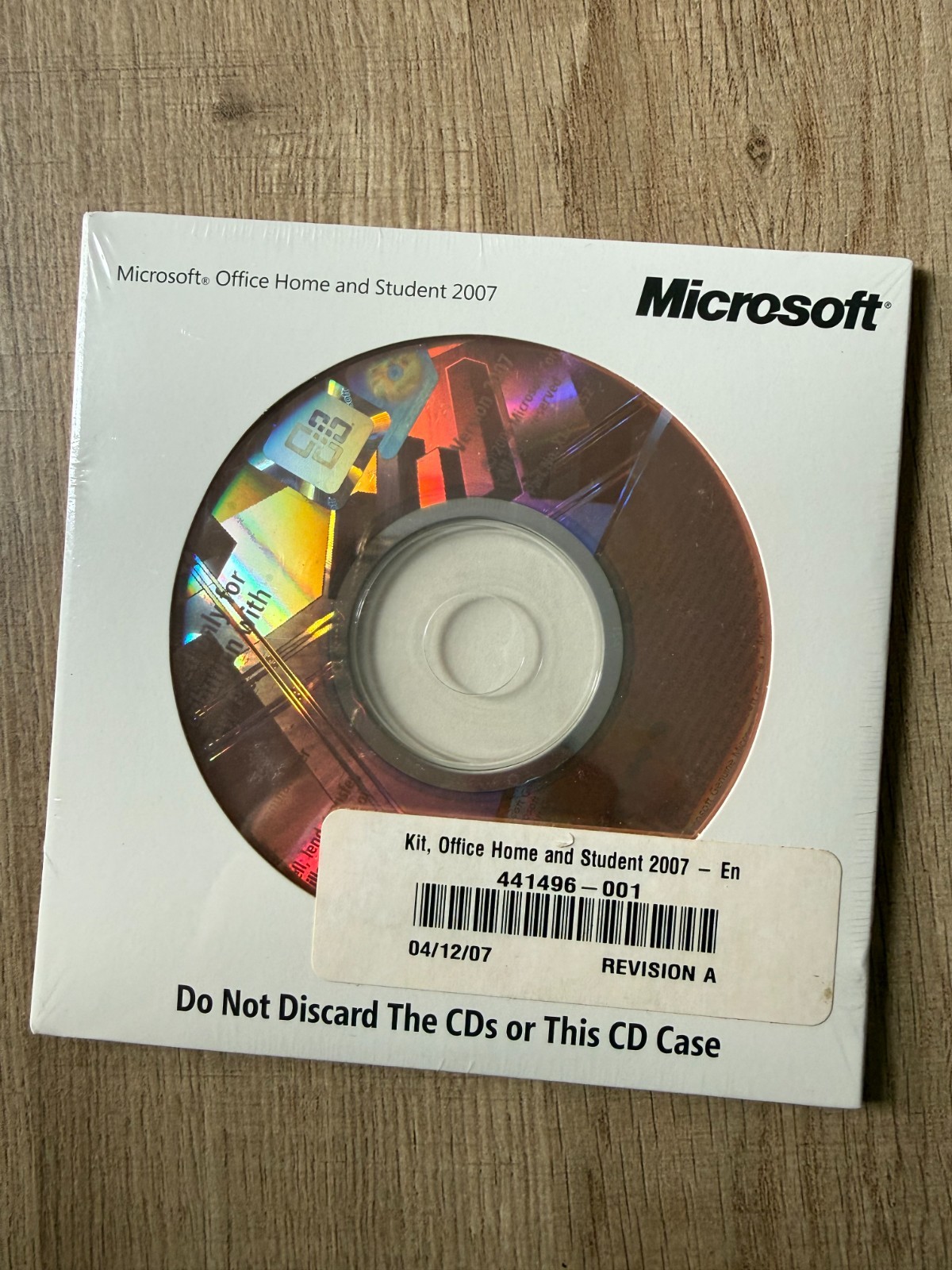 Microsoft Office Home and Student 2007 Sealed CD w/ Product Key