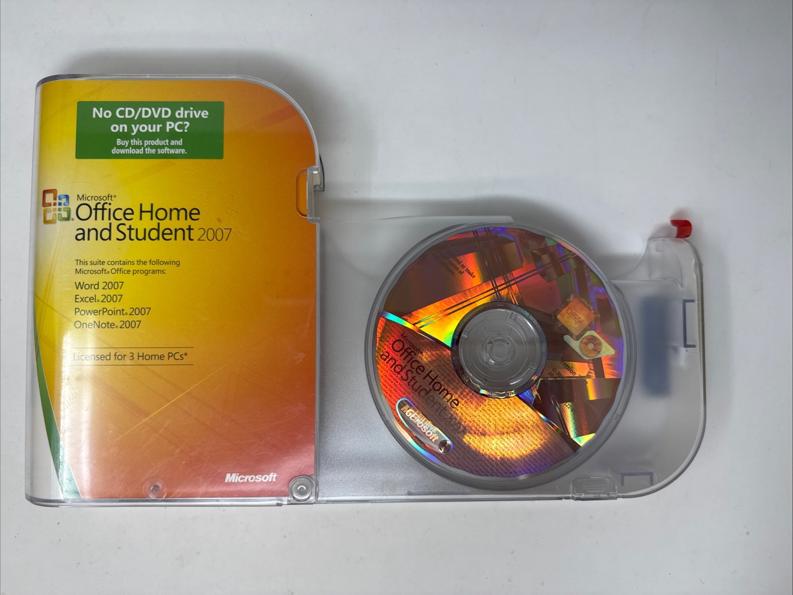 Microsoft Office Home and Student 2007 Word Excel PowerPoint w Key