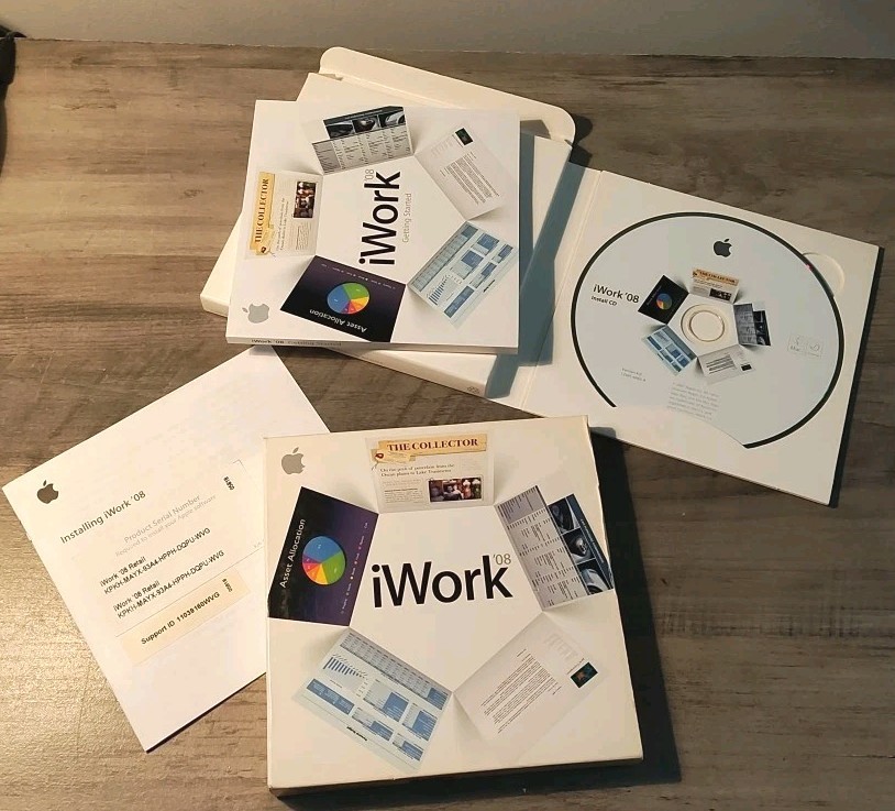 Apple iWork 08 For Mac, Excellent Condition, See Photos