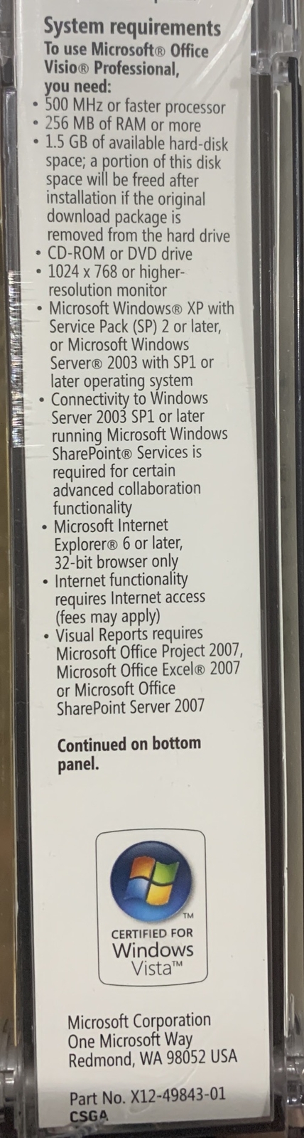 Microsoft Office 2007 Professional- For Academic Use- GOOD, Booklet Included