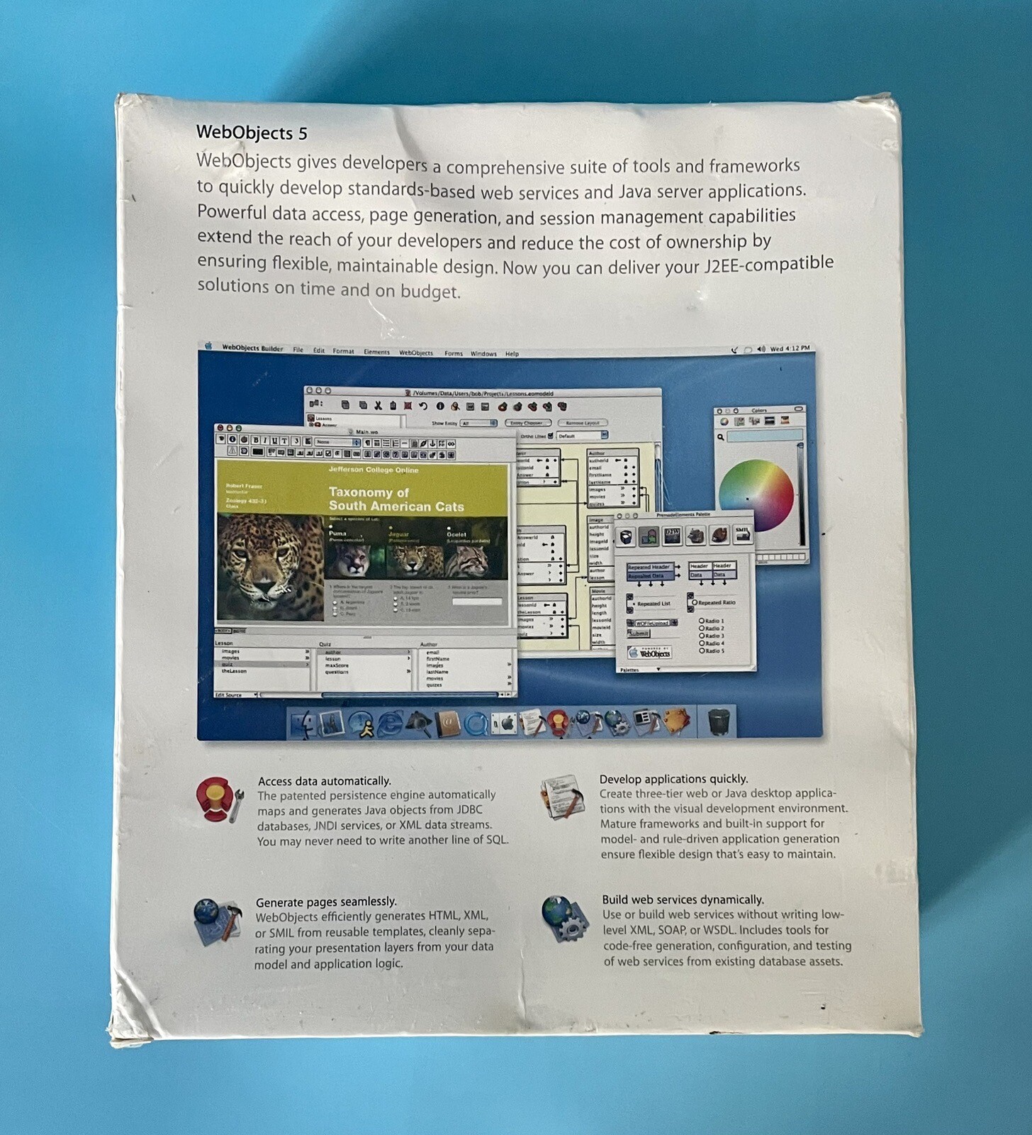 Apple Web Objects 5 Software — New Factory Sealed — 2002