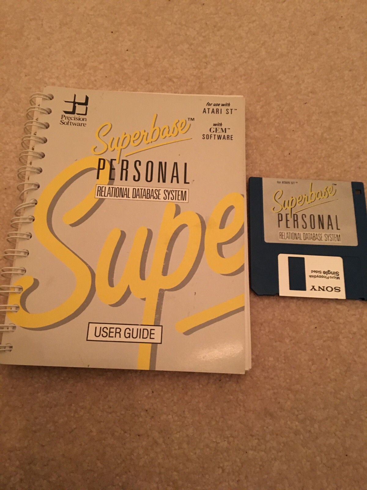 Superbase Personal Relational Database System for Atari ST