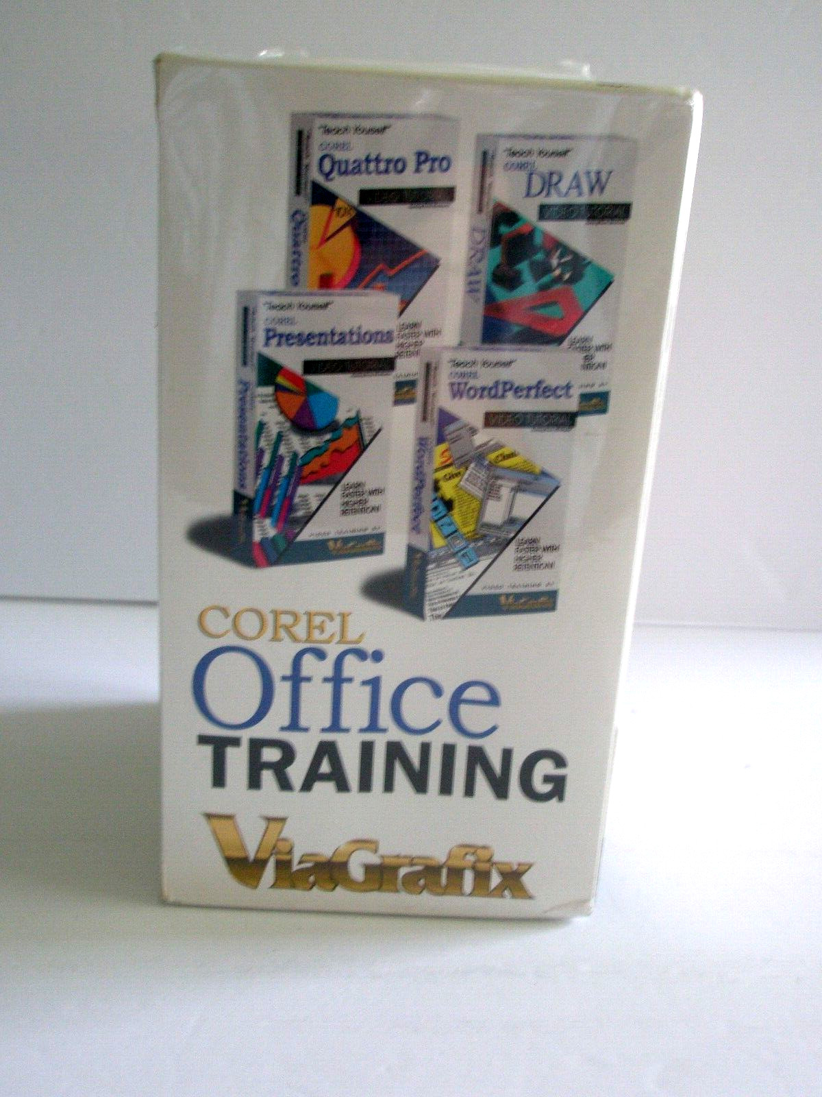 Viagrafix Corel Office Training VHS Quattro Pro Draw WordPerfect Presentations
