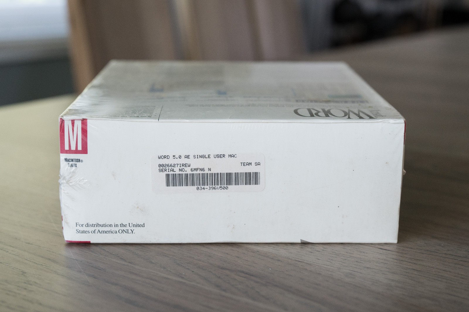 SEALED Microsoft Word for Macintosh – Version 5.0 – Brand New Big Box Software