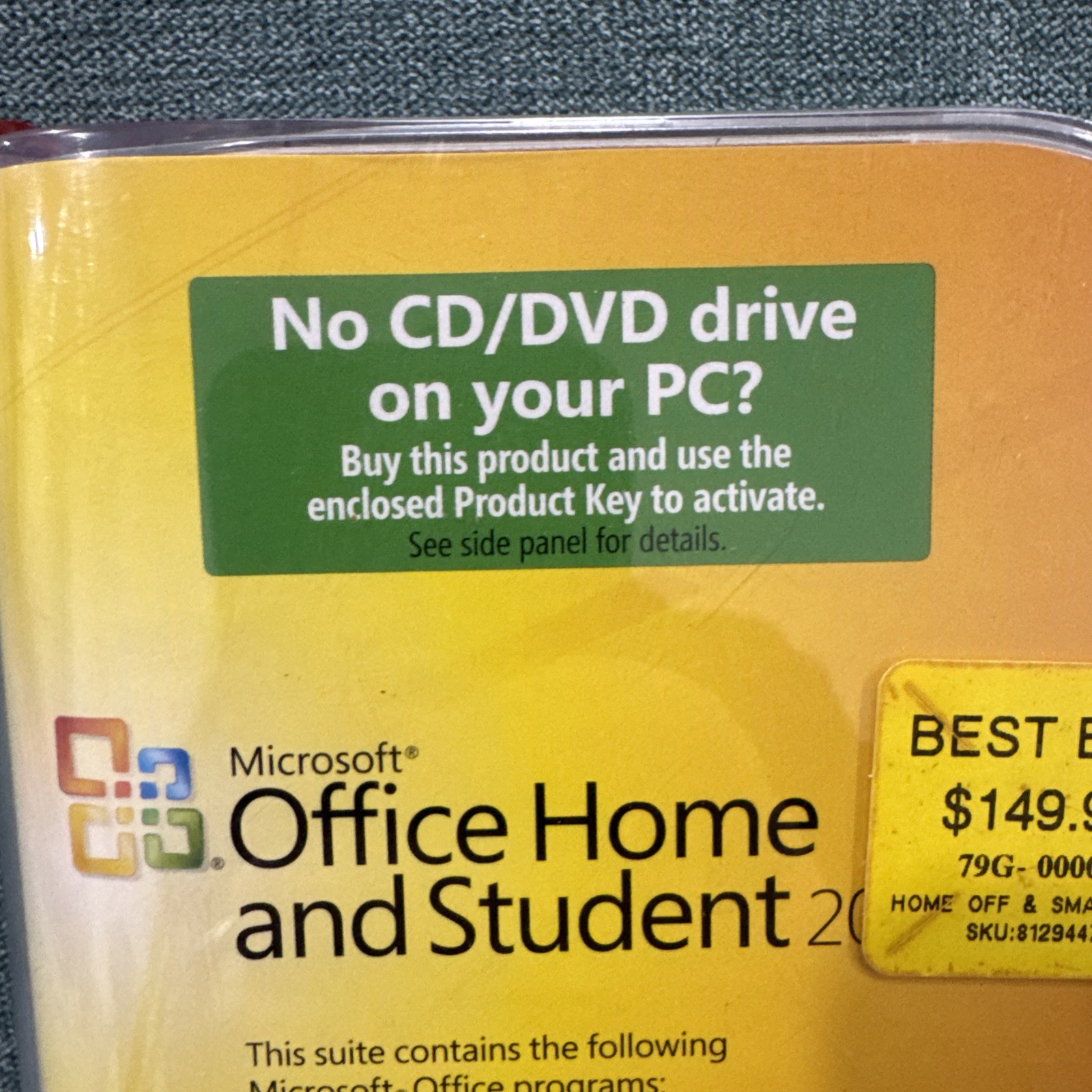 Microsoft MS Office 2007 Home & Student GENUINE Disc – Disc Only, No Product Key