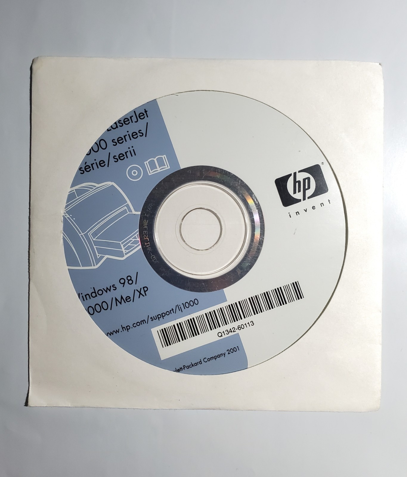 HP LaserJet 1000 Series Vintage 2001 Used Windows 98/2000/Me/XP