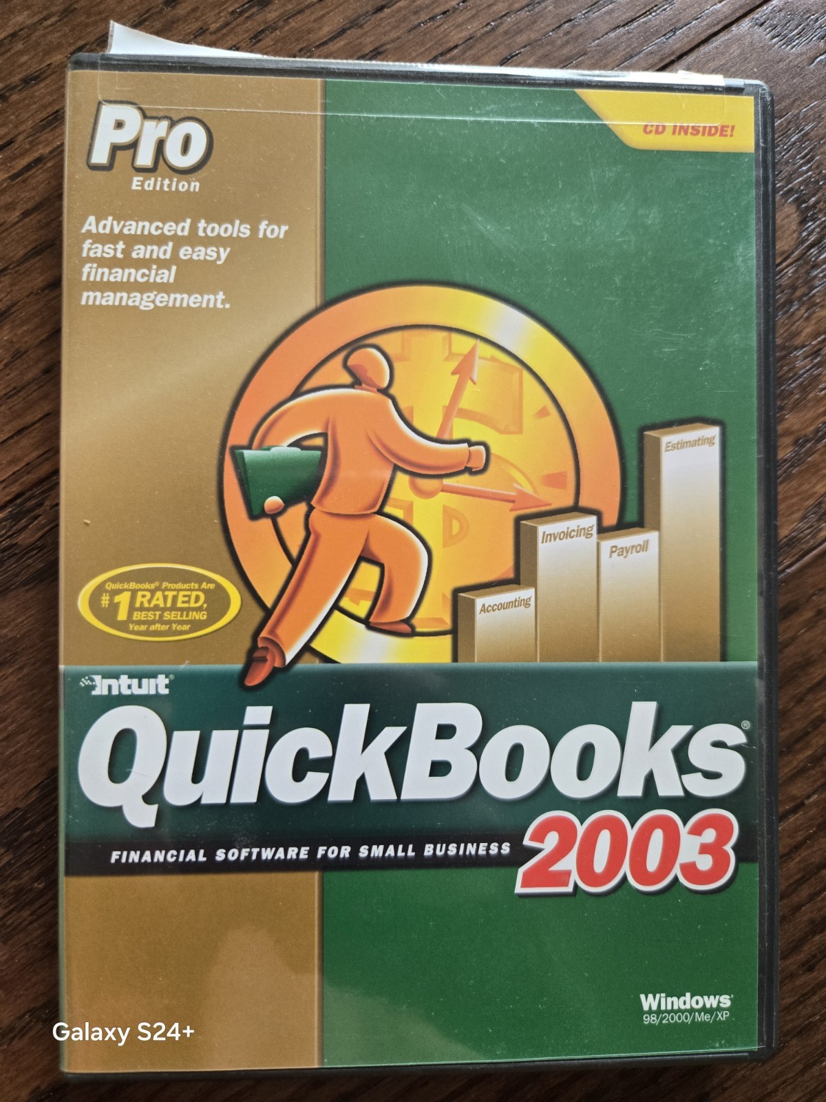 Intuit QuickBooks Pro 2003 for Windows CD w User’s Guide Manual & Product Key(B2