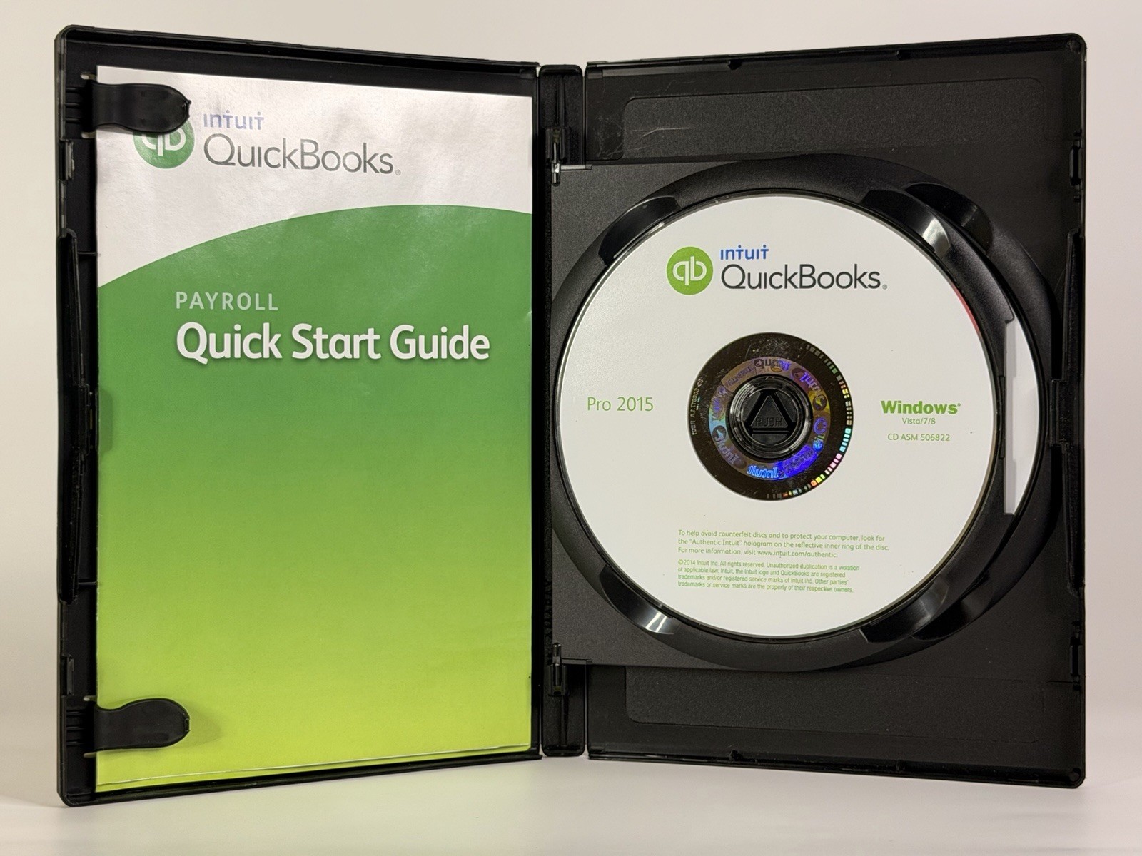 QuickBooks Desktop Pro 2015 Windows Accounting Retail -NO SUBSCRIPT10N- TESTED
