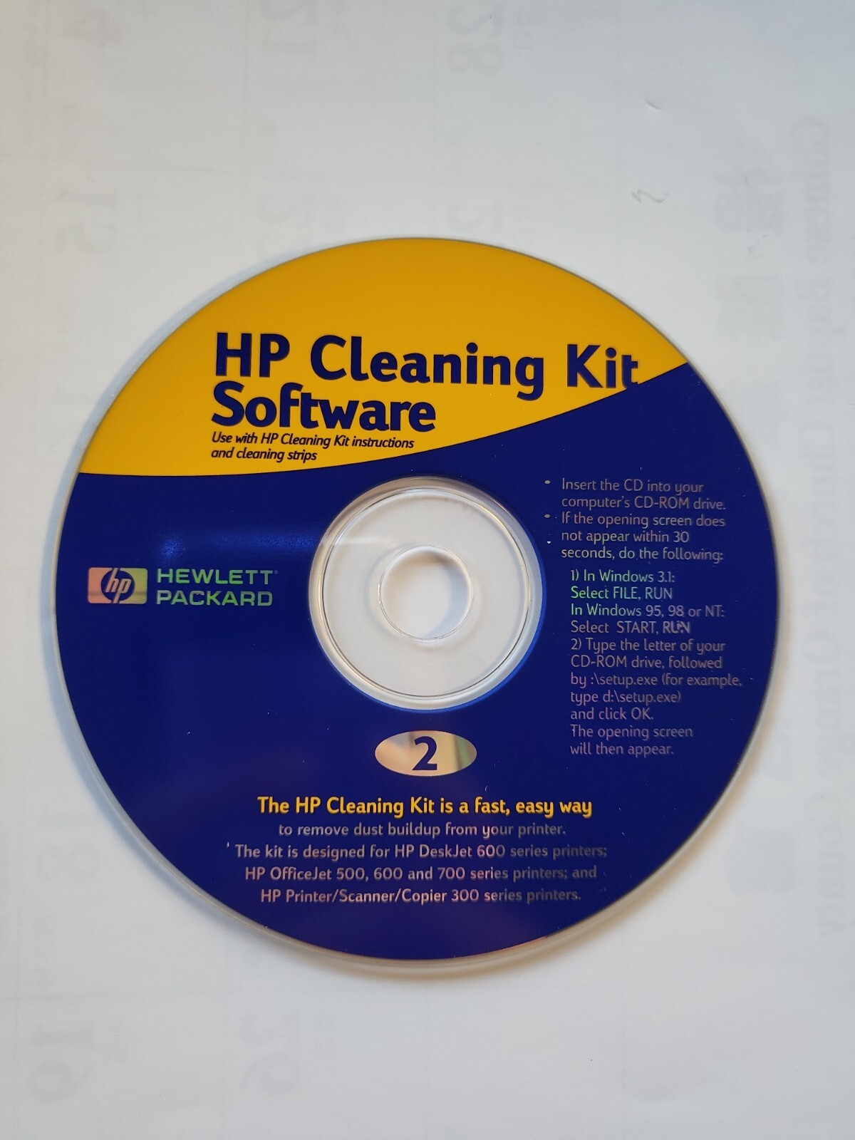 HP Cleaning Kit Software – for DeskJet 600 series, OfficeJet 500/600/700 printer