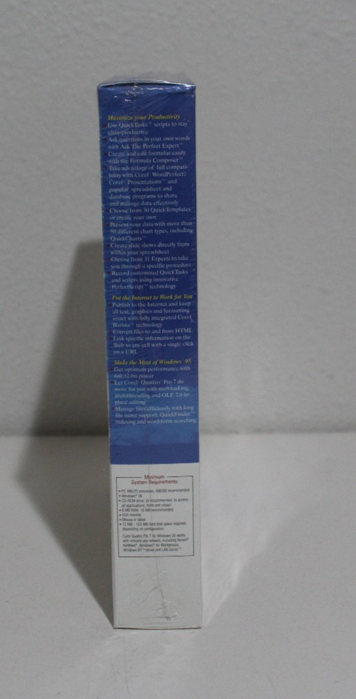 VINTAGE Corel Quattro Pro 7 NEW IN BOX SEALED Shrink Wrapped