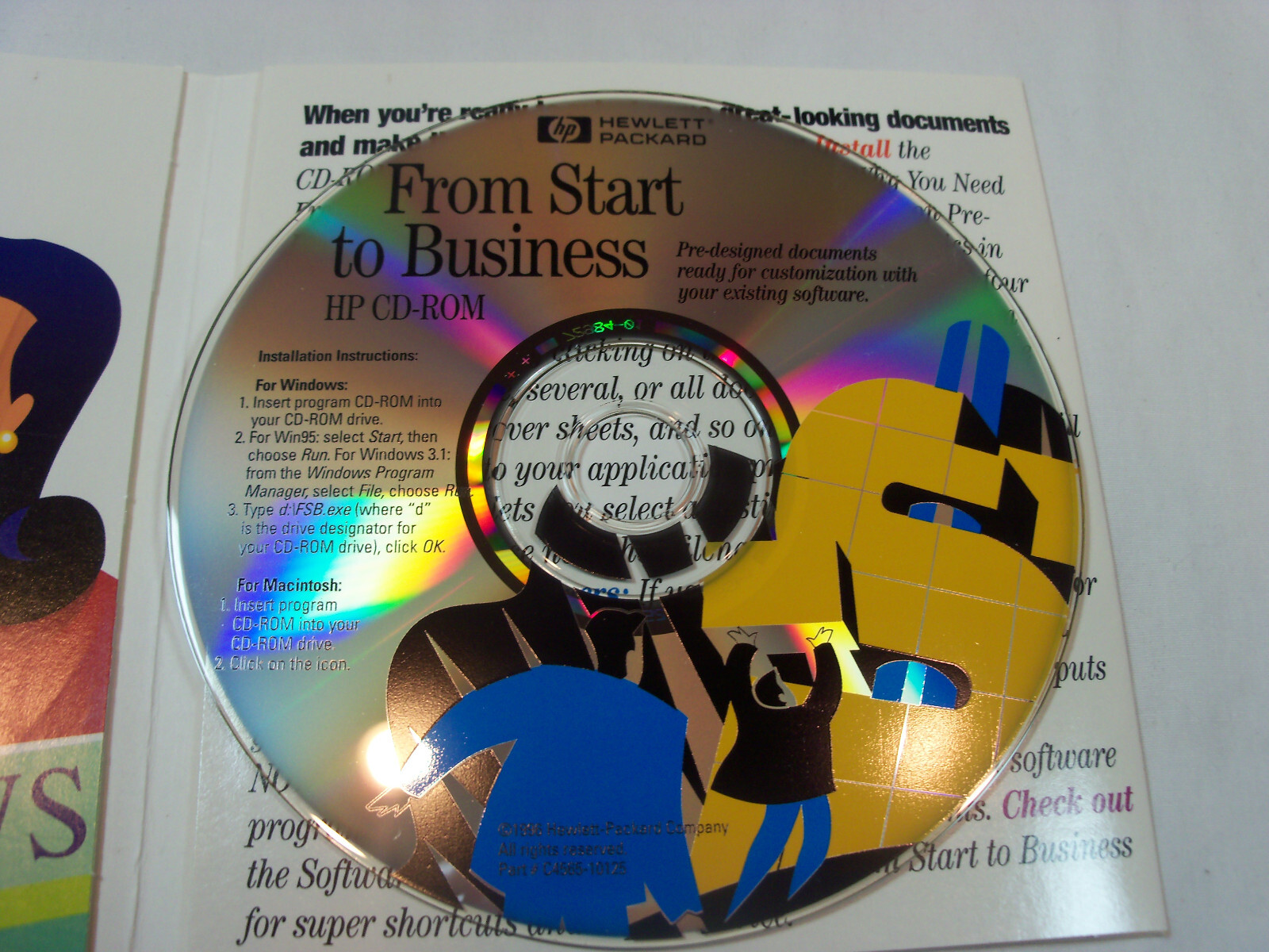 HP Print Kit ‘From Start to Business’ Form CD