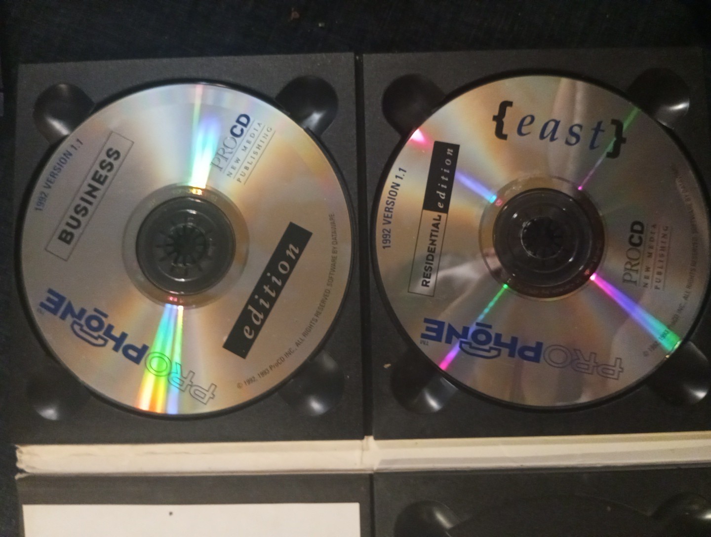 Procd New Media 1992 Vintage Phone Disc’s CD’s Software, Phone Directory