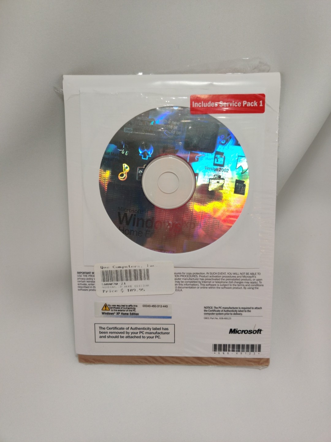 Microsoft Windows XP Home Edition Used Version 2002 – NO PRODUCT KEY!!!!