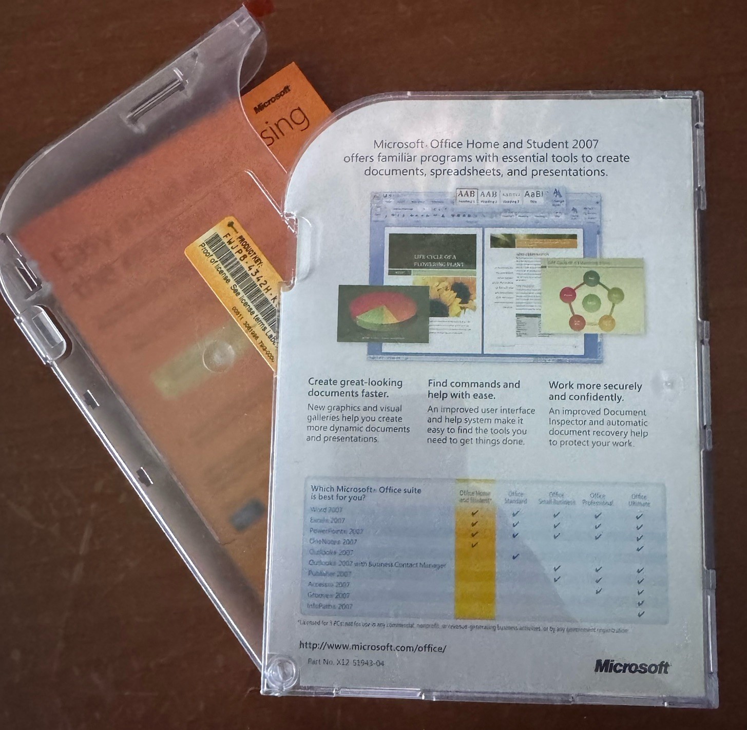 Microsoft Office 2007 Home Student 3 User Word Excel Powerpoint Windows 10 11