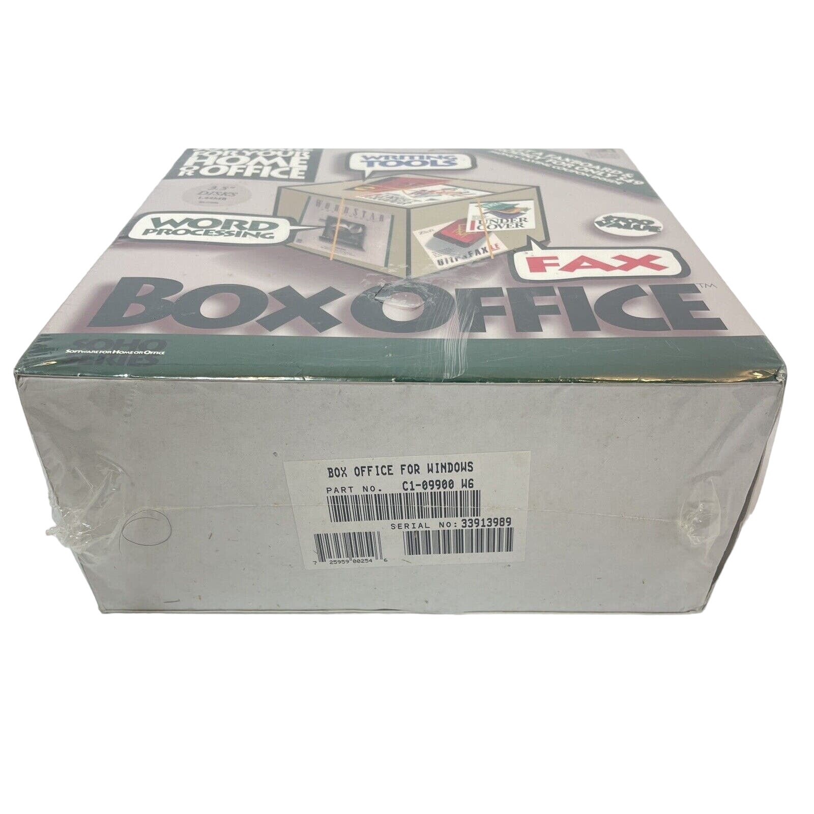 WordStar Box Office For Windows Version 1.5 Windows 3.0 Home Office 1992 Sealed
