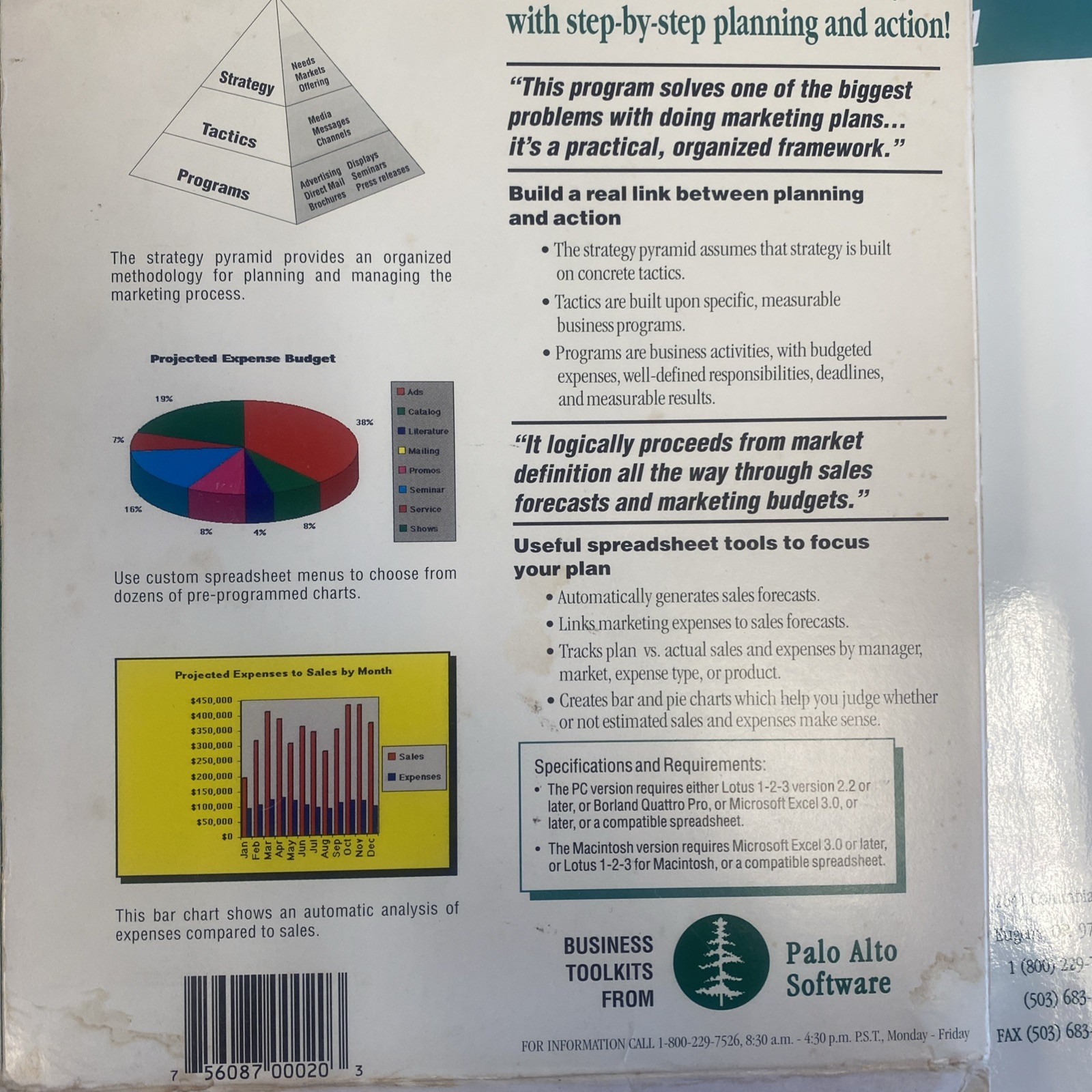 Palo Alto Marketing Plan Toolkit, Macintosh Version, DISKS SEALED