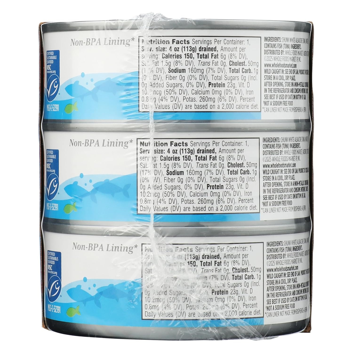 , No Salt Albacore Tuna in Water 6Pk, 5 Ounce