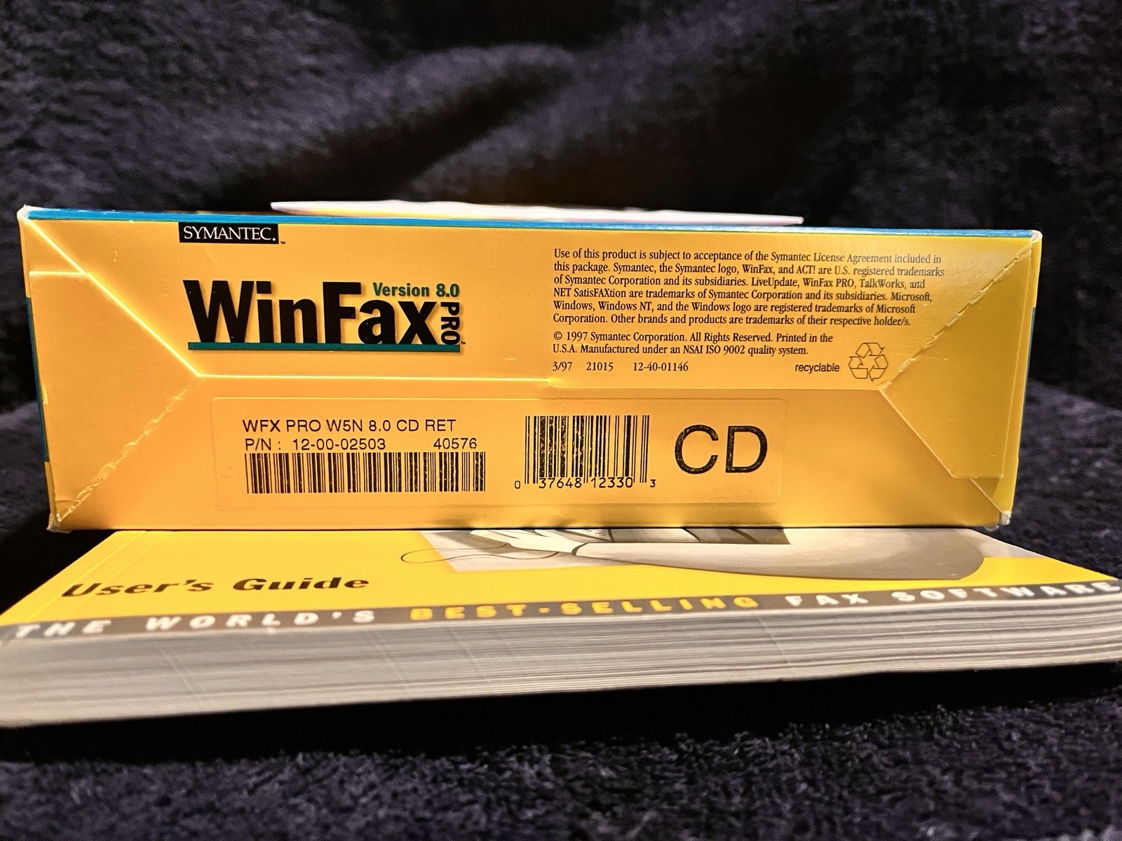 Symantec WinFax PRO Hassle Free Faxing Version 8 For Window 95 & NT ~ Vintage