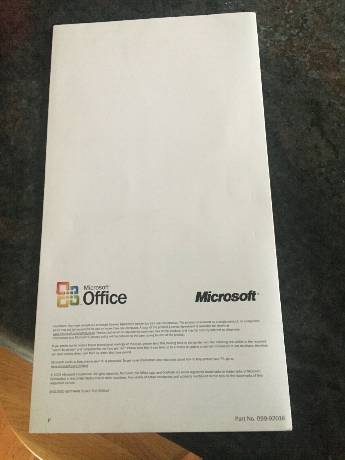 BRAND NEW AUTHENTIC Microsoft Office Professional Edition 2003, w/One Note+Keys.