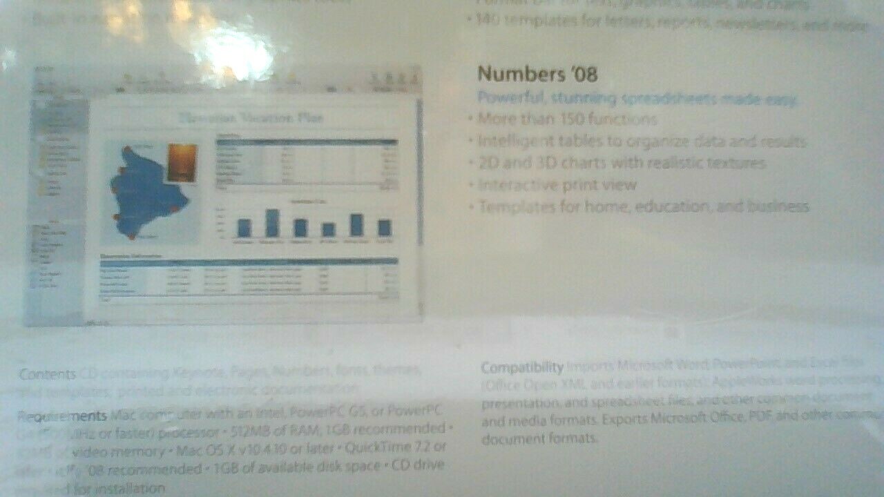Apple iWork 2008 ( MA790Z/A ) RETAIL