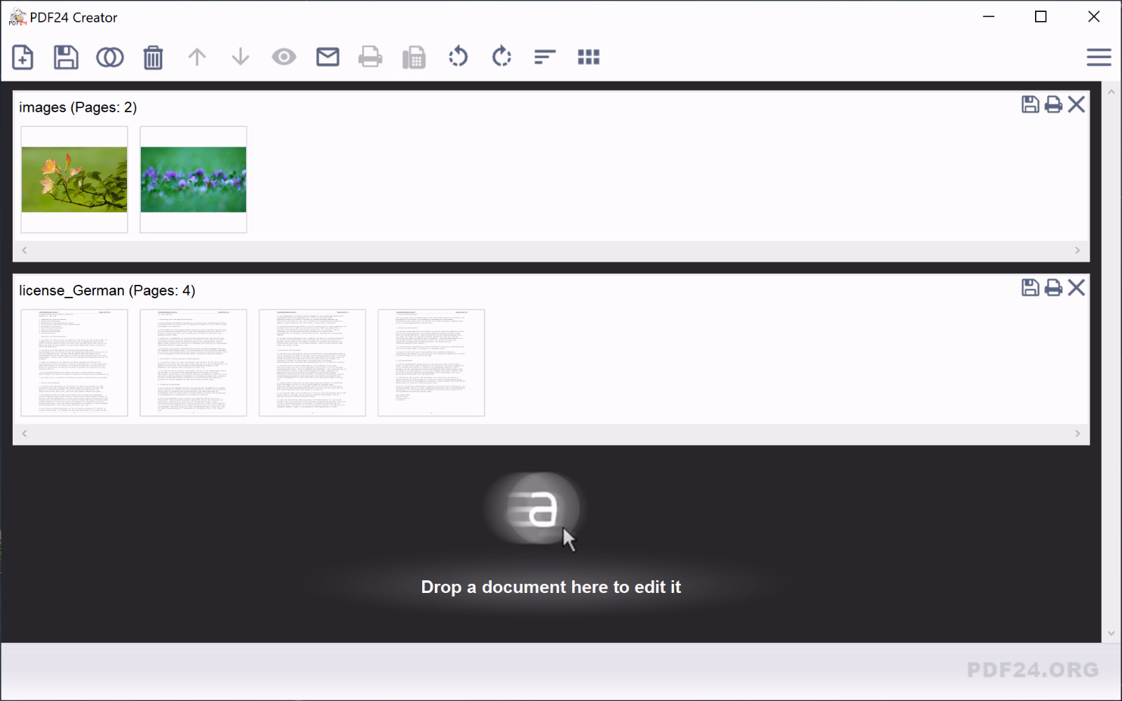 PDF 24 | PDF Creator/Editor | Windows | Manuals Included