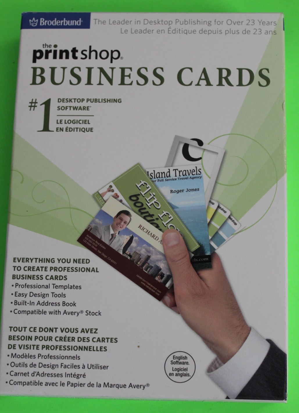 Broderbund The Printshop Business Cards – Encore Print Shop Design Software NEW