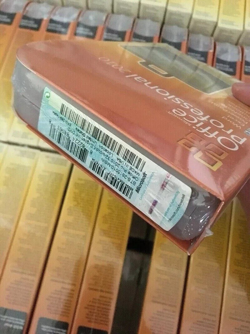 Microsoft Office 2010 Professional For 6 PCs Full Retail NEW SEALED Box Version